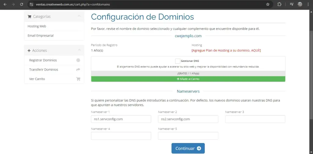 comprar tu primer dominio